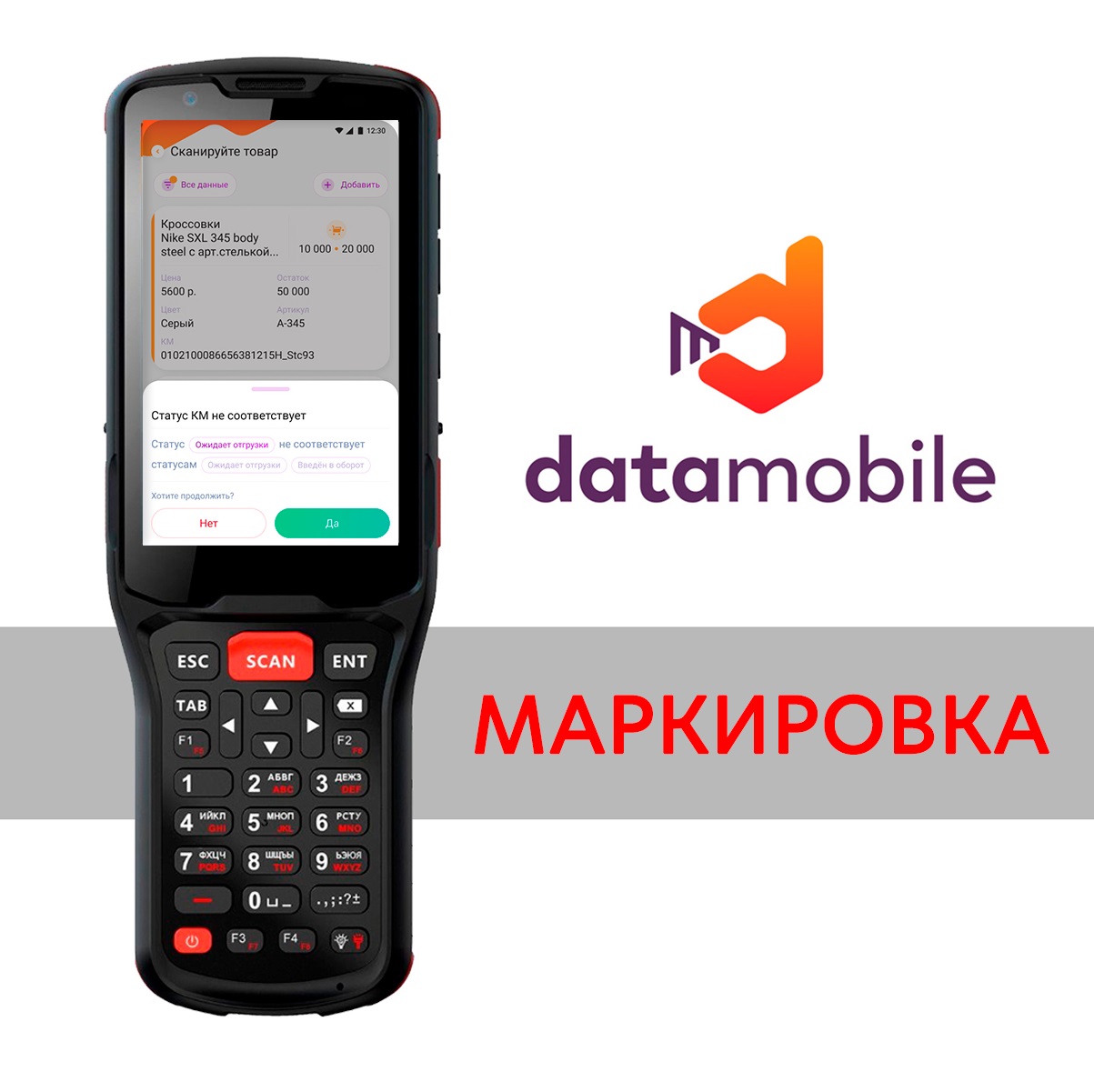 DMcloud: ПО DataMobile, модуль Маркировка для версий Стандарт, Стандарт  Pro, Online Lite, Online - подписка на 6 месяцев [DMmodulMark6m]