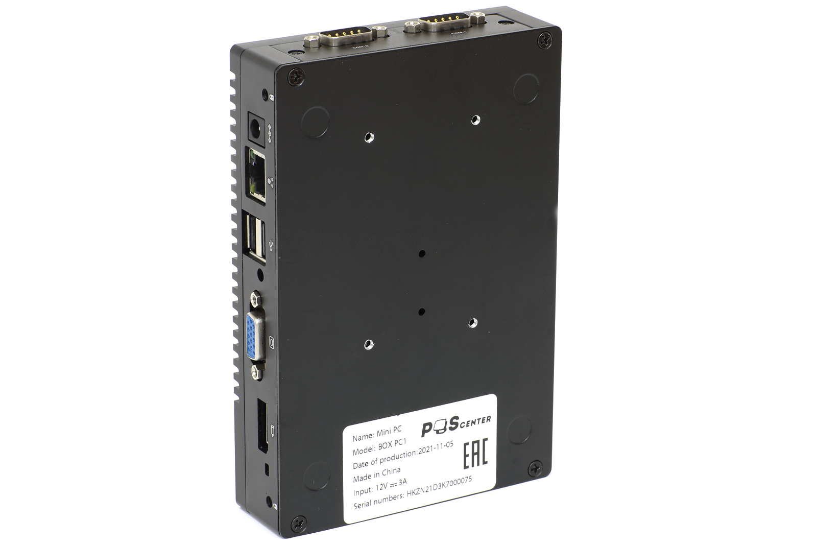 POS-компьютер BOX PC 1 (AMD A6-1450, RAM 4Gb, SSD 64Gb, Ethernet, 6хUSB, 2xCOM, VGA, HDMI) без ОС - 