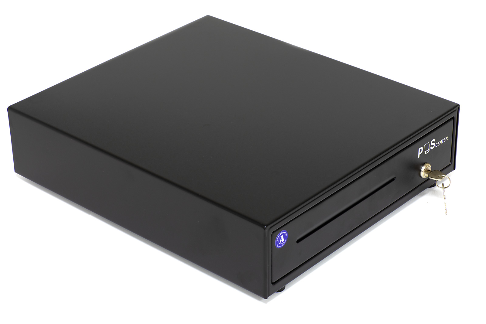 Основное фото: Денежный ящик Poscenter 13МK 350x405x90, механический, PUSH, черный