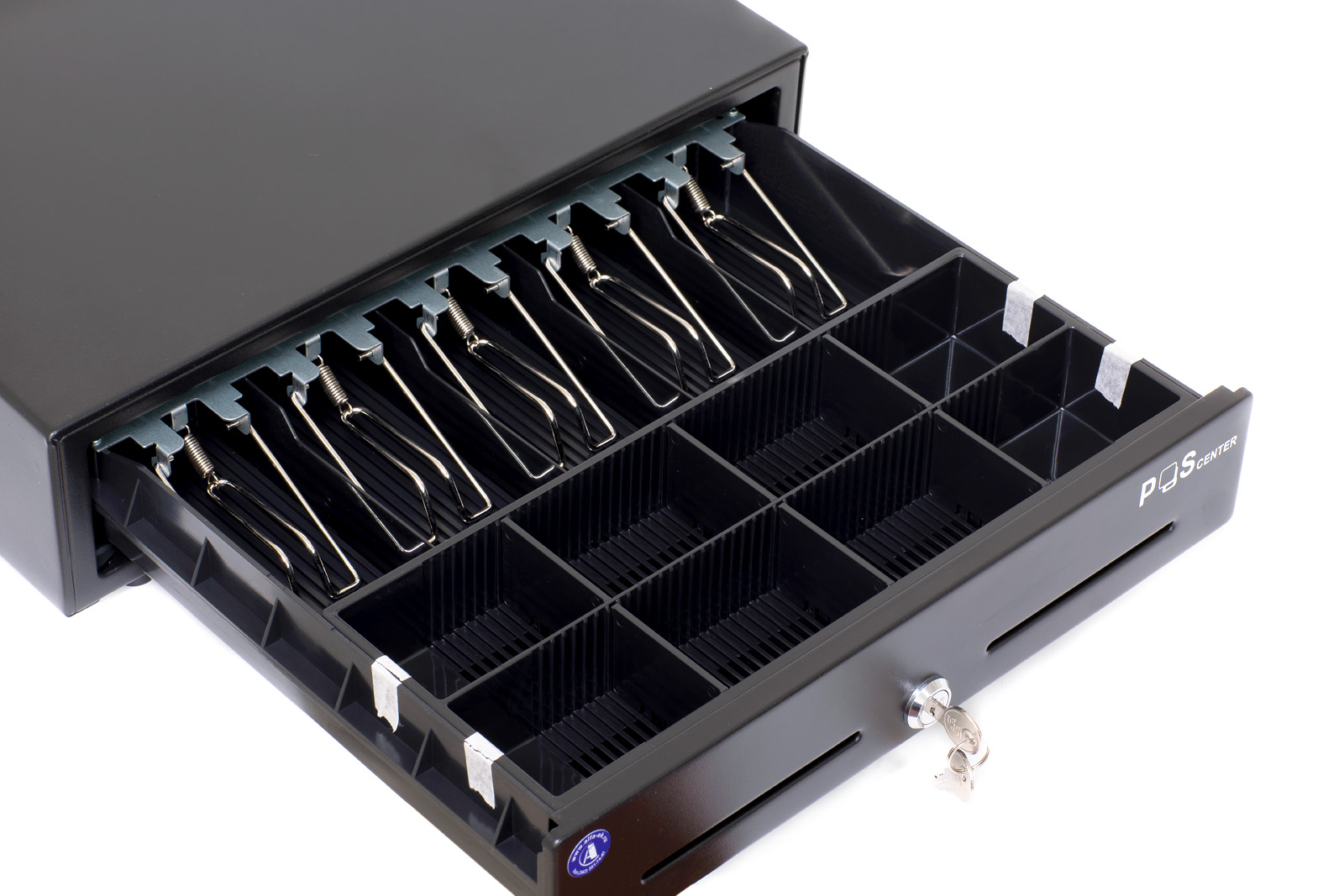 Доп. изображение №2  Денежный ящик POScenter 16MK 410x420x100 механический, PUSH, черный