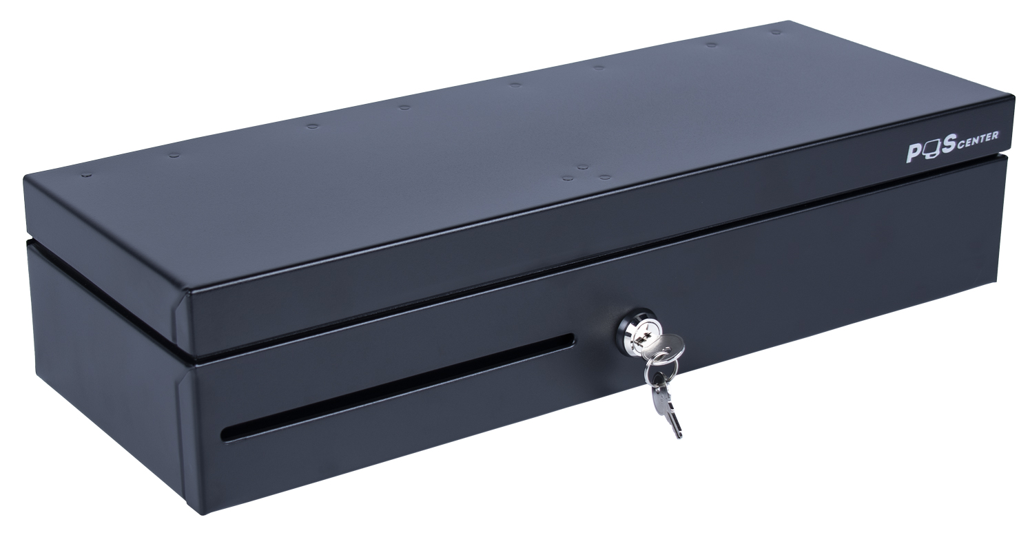 Денежный ящик Poscenter 460E 460x170x100, распайка Штрих, черный
