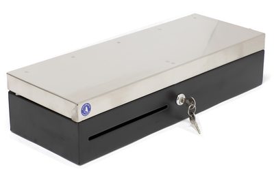 Денежный ящик POScenter 460K 460x170x103, распайка Штрих, серебро — фото 1