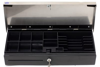 Денежный ящик POScenter 460K 460x170x103, распайка Штрих, серебро — фото 3