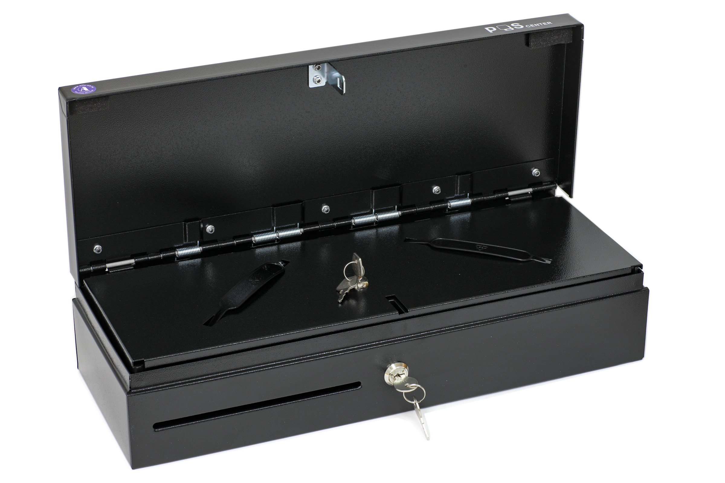 Доп. изображение №2  Денежный ящик Poscenter 460KL 460x170x103, распайка Штрих, черный