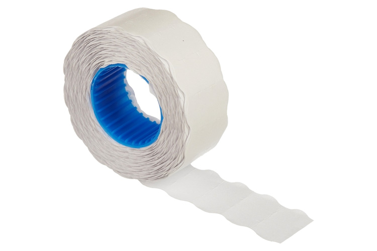 Основное фото: Этикет-лента для этикет-пистолетов 26x12 мм, Волна, Белый, 700 шт.