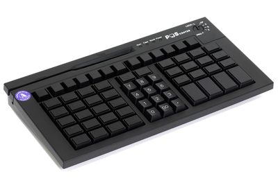 Клавиатура программируемая Poscenter S67B (67 клавиш, MSR, ключ, USB), черная, арт. PCS67B, арт. PCS67B — фото 1