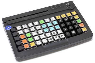POS-клавиатура АТОЛ KB-60-KU (rev.2) черная c ридером — фото 1