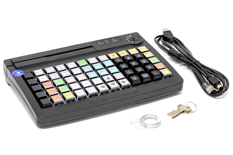 Доп. изображение №2  POS-клавиатура АТОЛ KB-60-KU (rev.2) черная c ридером