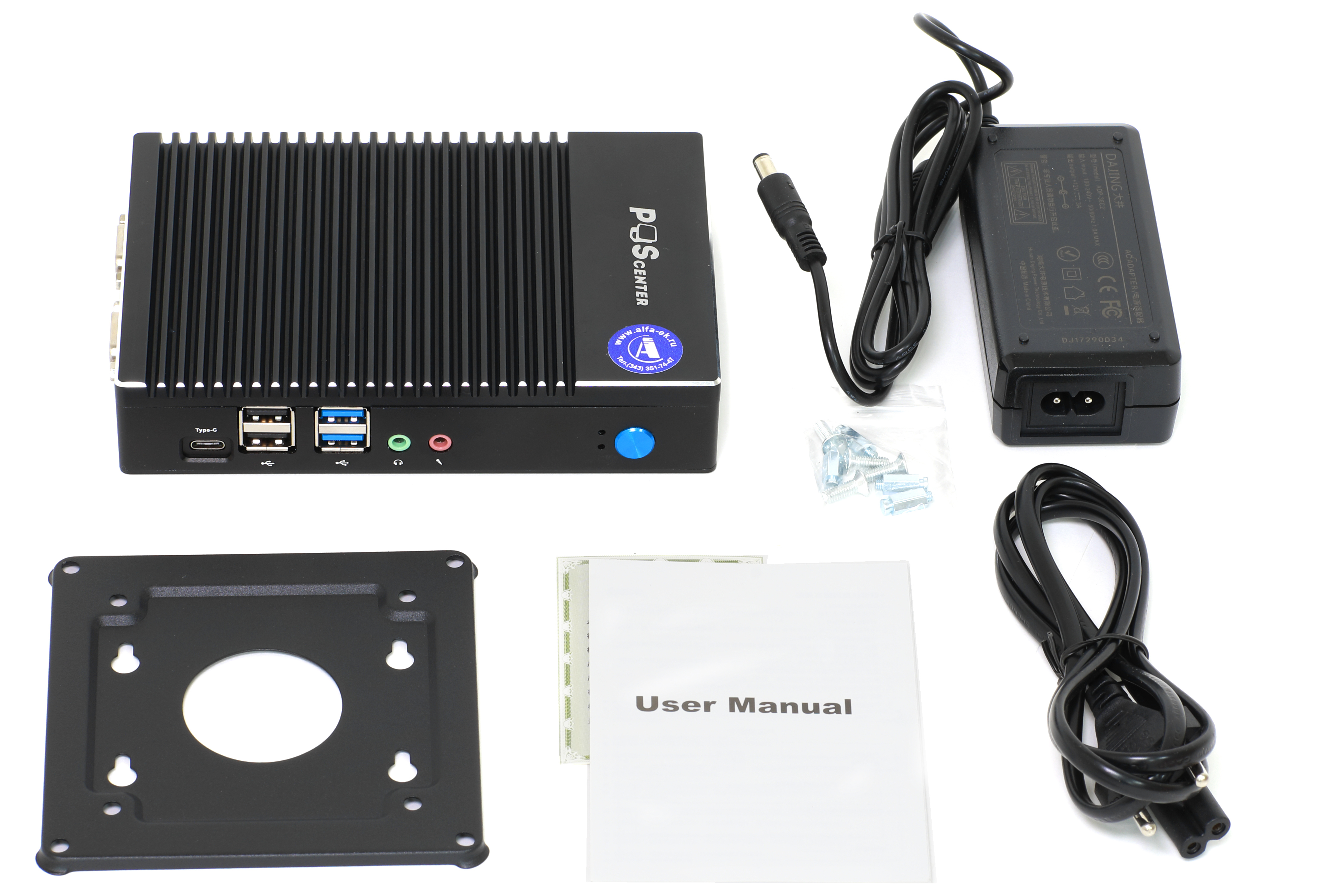 Доп. изображение №9  POS-компьютер BOX PC 1 (AMD A6-1450, RAM 4Gb, SSD 64Gb, Ethernet, 6хUSB, 2xCOM, VGA, HDMI) без ОС