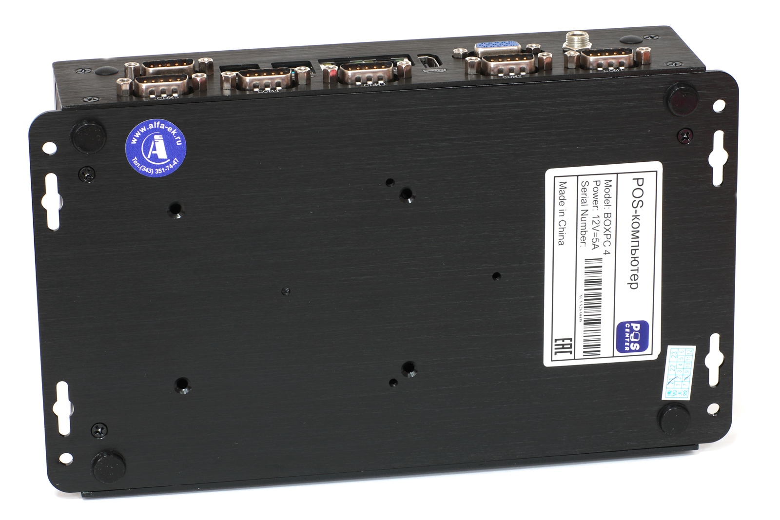 Доп. изображение №3  POS-компьютер POSCenter BOX PC 4 (J1900, 4Gb/120, bp, VGA, HDMI, 6*RS, 8*USB) fanless, без ОС