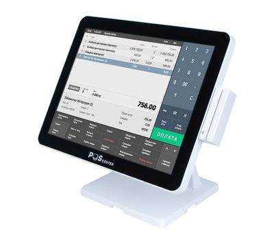 Сенсорный моноблок POSCenter Atlas (15, PCAP, J4125, RAM 4Gb, SSD 128Gb, MSR) Win 10 IoT, белый — фото 3