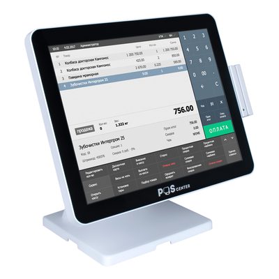 Сенсорный моноблок POSCenter Atlas (15, PCAP, J4125, RAM 8Gb, SSD 128Gb, без MSR) без ОС — фото 2