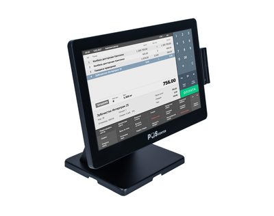 Сенсорный моноблок POSCenter Atlas (15,6, PCAP, J4125, RAM 4Gb, SSD m2 128Gb, MSR) без ОС — фото 1