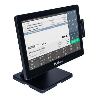 Сенсорный моноблок POSCENTER ATLAS (15.6, PCAP, J4125, RAM 8Gb, SSD 128 Gb, без MSR) без ОС — фото 1