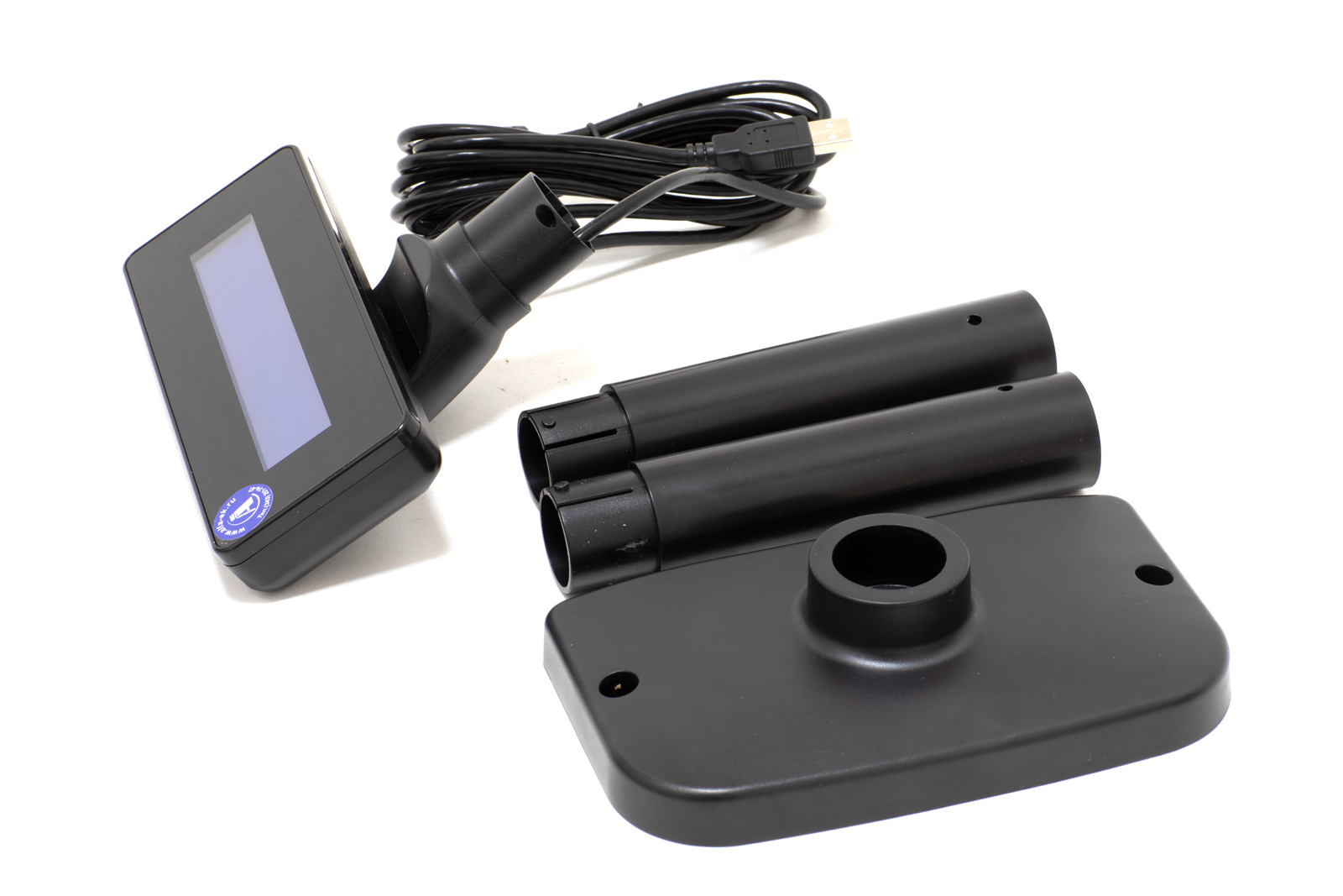 Доп. изображение №4  Дисплей покупателя Poscenter PCP220 (бело-голубой ЖКИ), подставка, USB кабель 3.0 м., черный