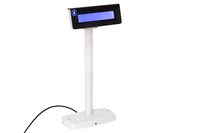 Дисплей покупателя ШТРИХ-Т D3 (USB / RS232, LCD 2x20, телескопическая белая стойка, чёрная рамка)