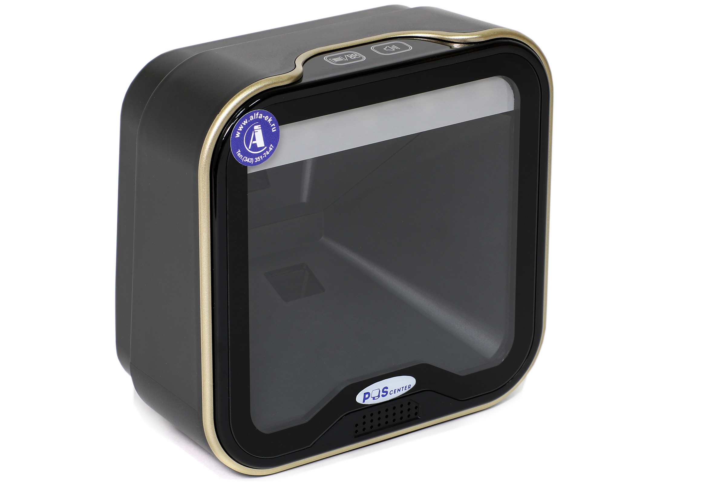 Сканер штрих-кода POScenter SQ-90C, настольный, серый, USB, кабель 1.5 м