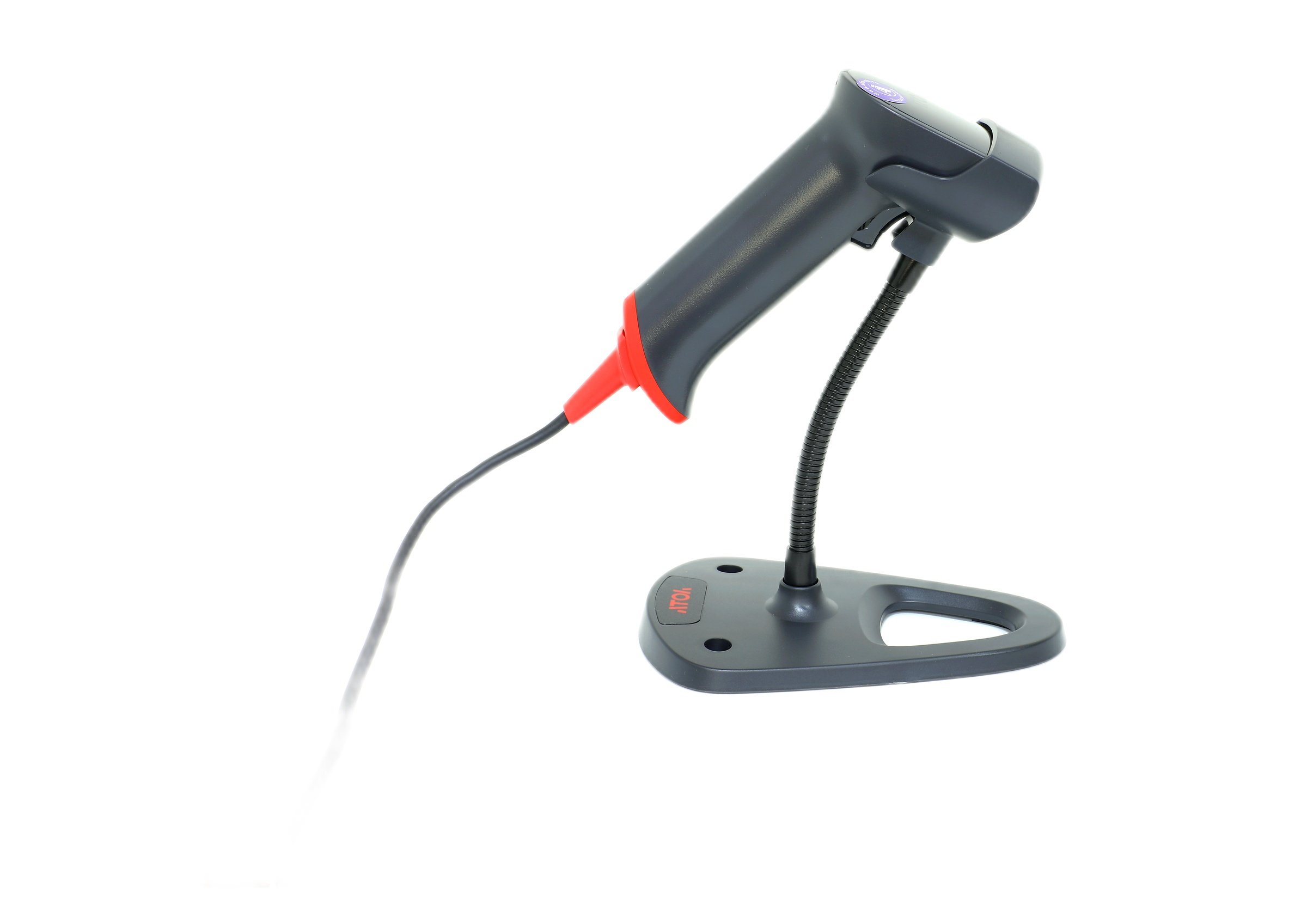 Доп. изображение №2  Сканер штрих кодов АТОЛ IMPULSE 12 2D, чёрный, USB, с подставкой V2