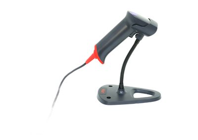 Сканер штрих кодов АТОЛ IMPULSE 12 2D, чёрный, USB, с подставкой V2 — фото 2