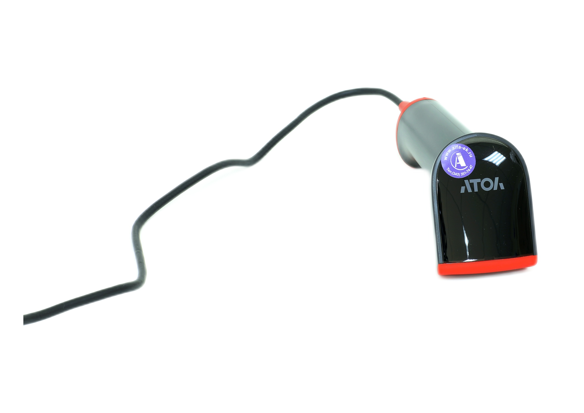 Доп. изображение №4  Сканер штрих кодов АТОЛ IMPULSE 12 2D, чёрный, USB, с подставкой V2