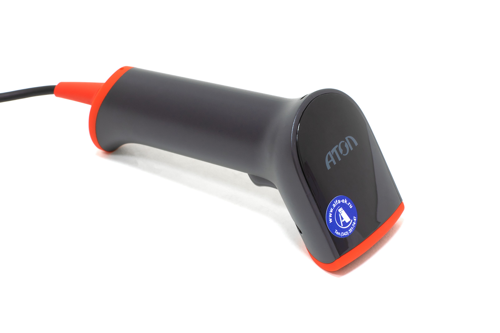 Основное фото: Сканер штрих кодов АТОЛ Impulse 12, черный/красный