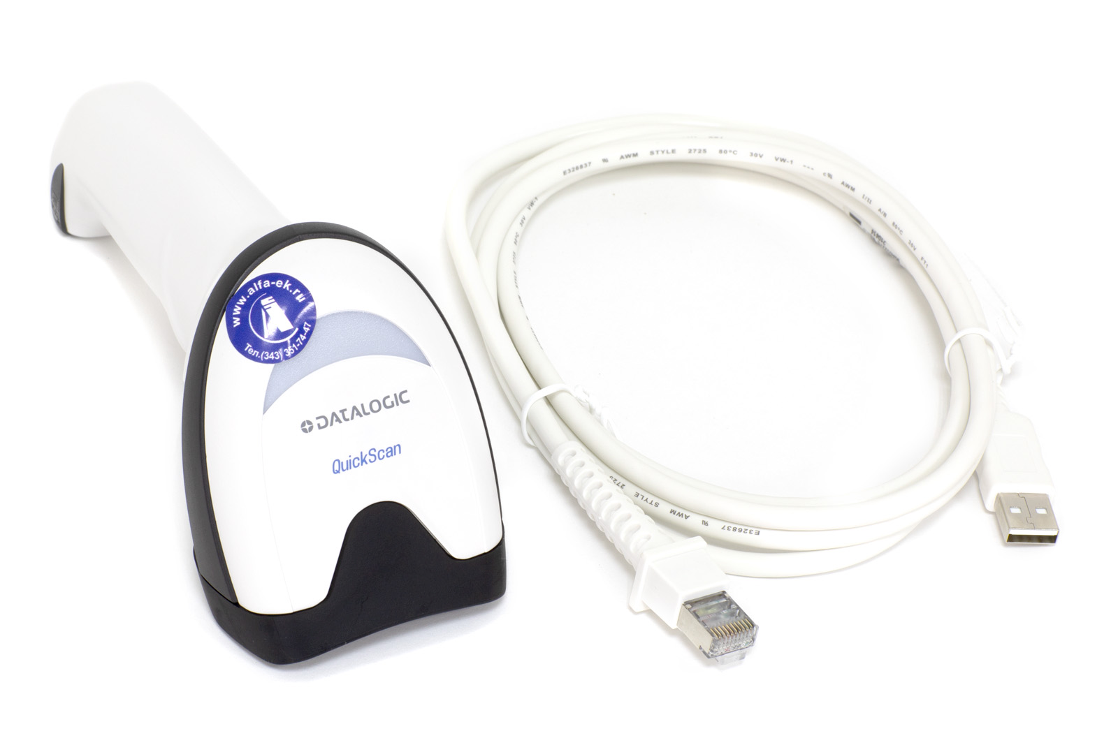 Доп. изображение №3  Сканер штрих кодов Datalogic QuickScan QD2590, белый