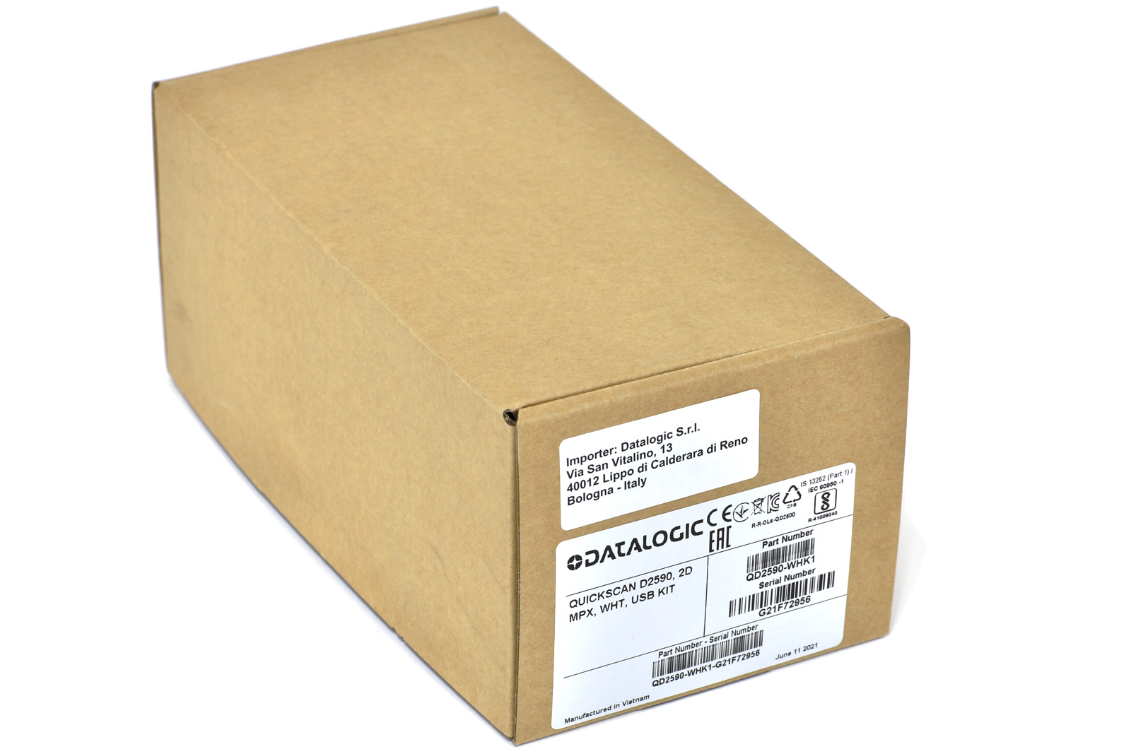 Доп. изображение №4  Сканер штрих кодов Datalogic QuickScan QD2590, белый