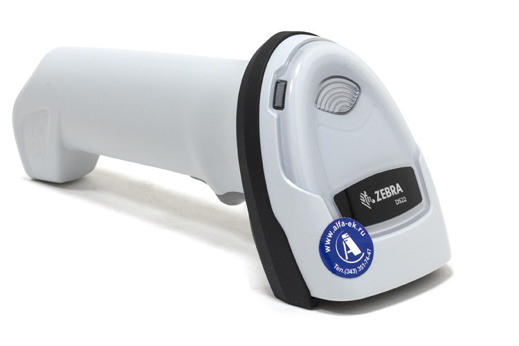 Доп. изображение №2  Сканер штрих кодов Zebra DS2278 белый