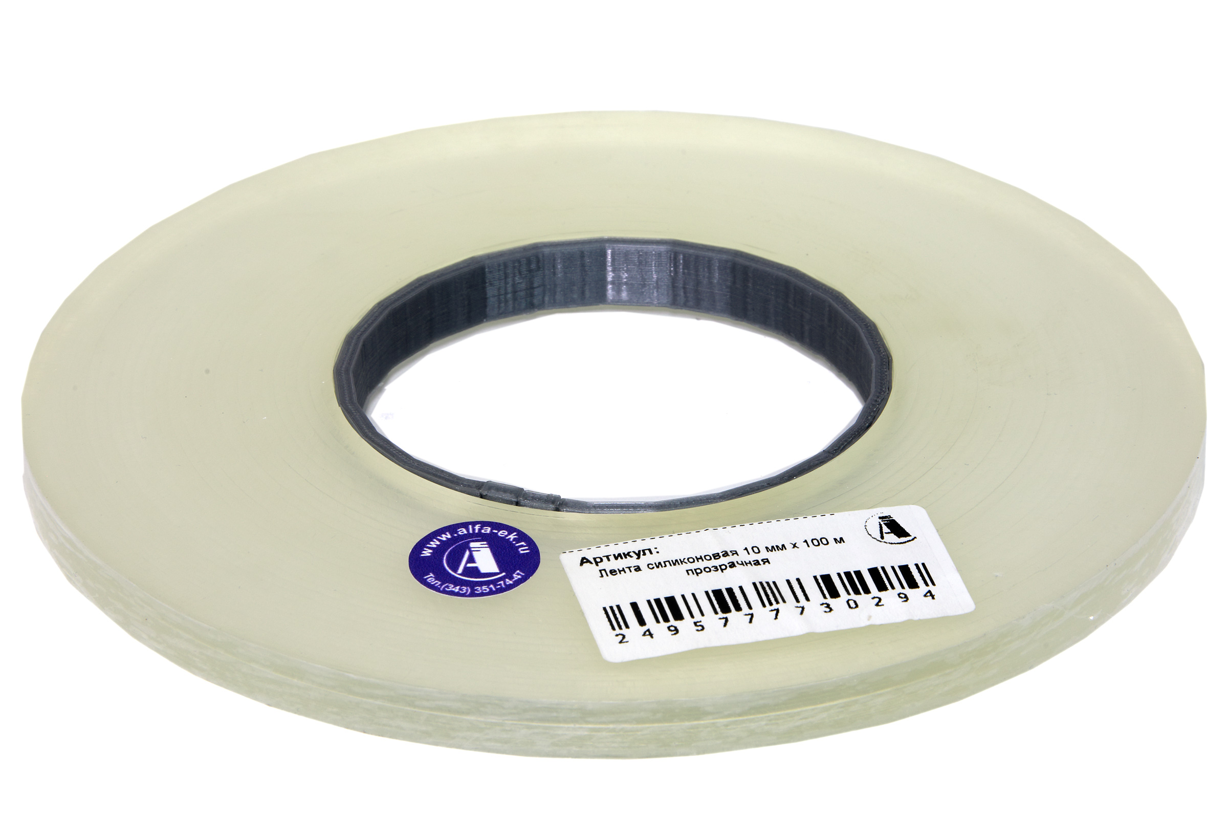 Основное фото: Лента силиконовая 10x100 прозрачная