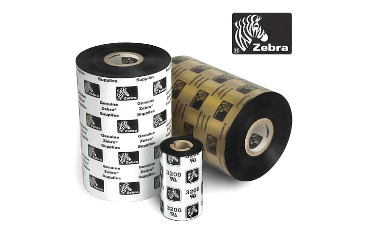 Основное фото: Красящая лента WAX 56,9/74 втулка 57мм Zebra 2300. Черная