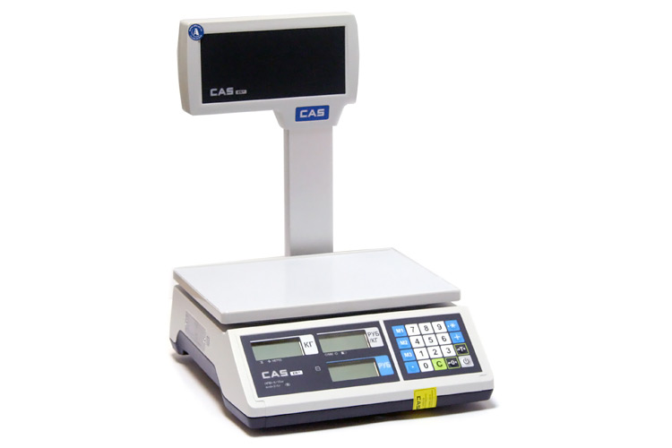 Торговые весы CAS ER-JR-15CBU, белые