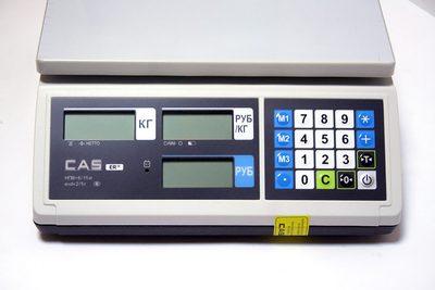 Торговые весы CAS ER-JR-15CBU, белые — фото 4