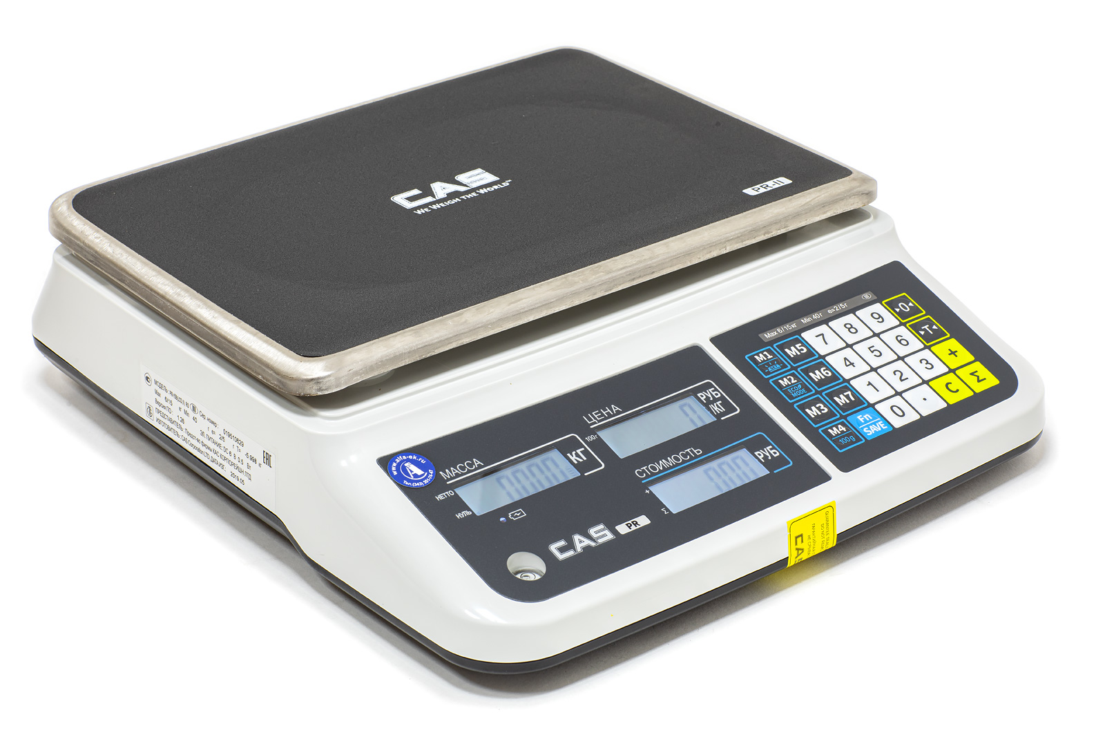 Основное фото: Торговые весы CAS PR-15B