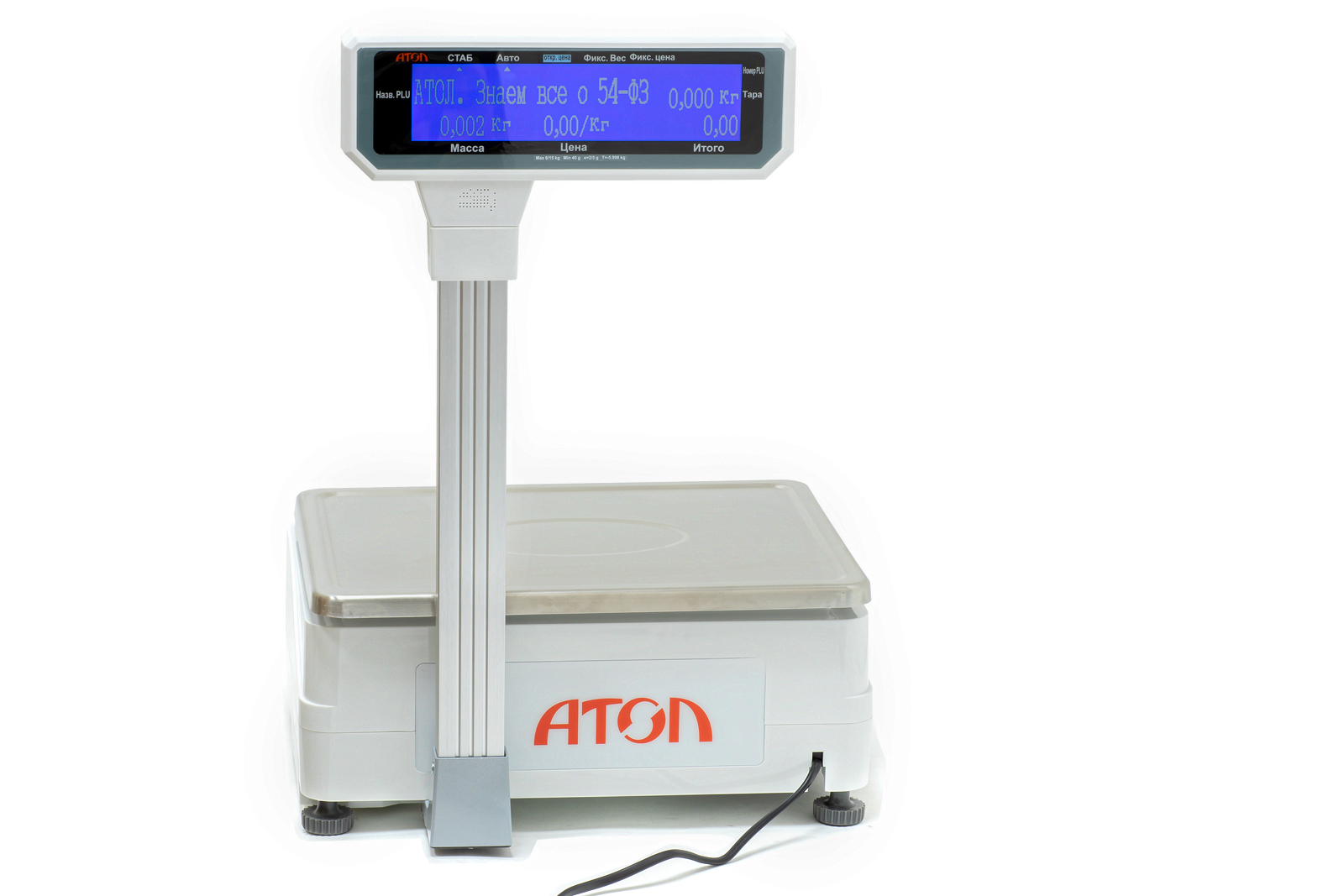 Доп. изображение №3  Весы торговые АТОЛ LS5X со стойкой
