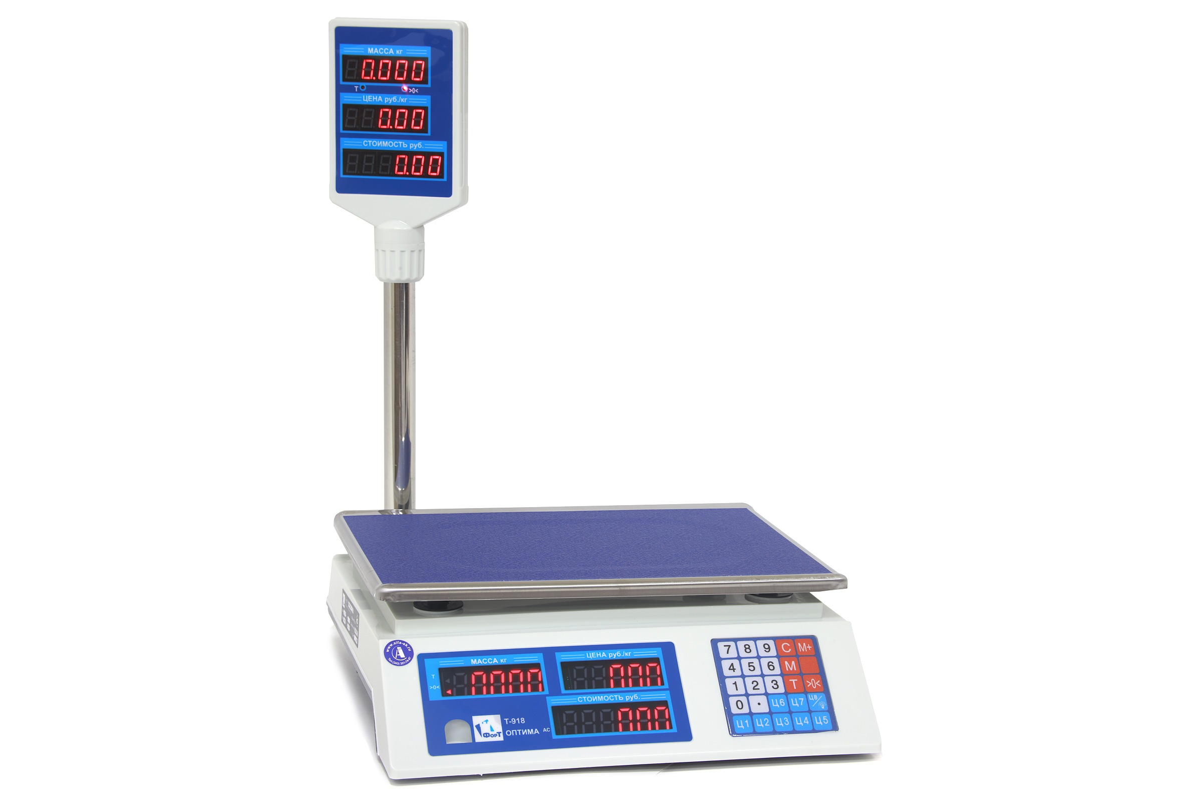 Весы торговые ФорТ-Т 918B (15; 2) LED Оптима