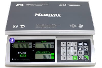 Весы торговые M-ER 326 AC-15.2 Slim, LCD, Белые — фото 4