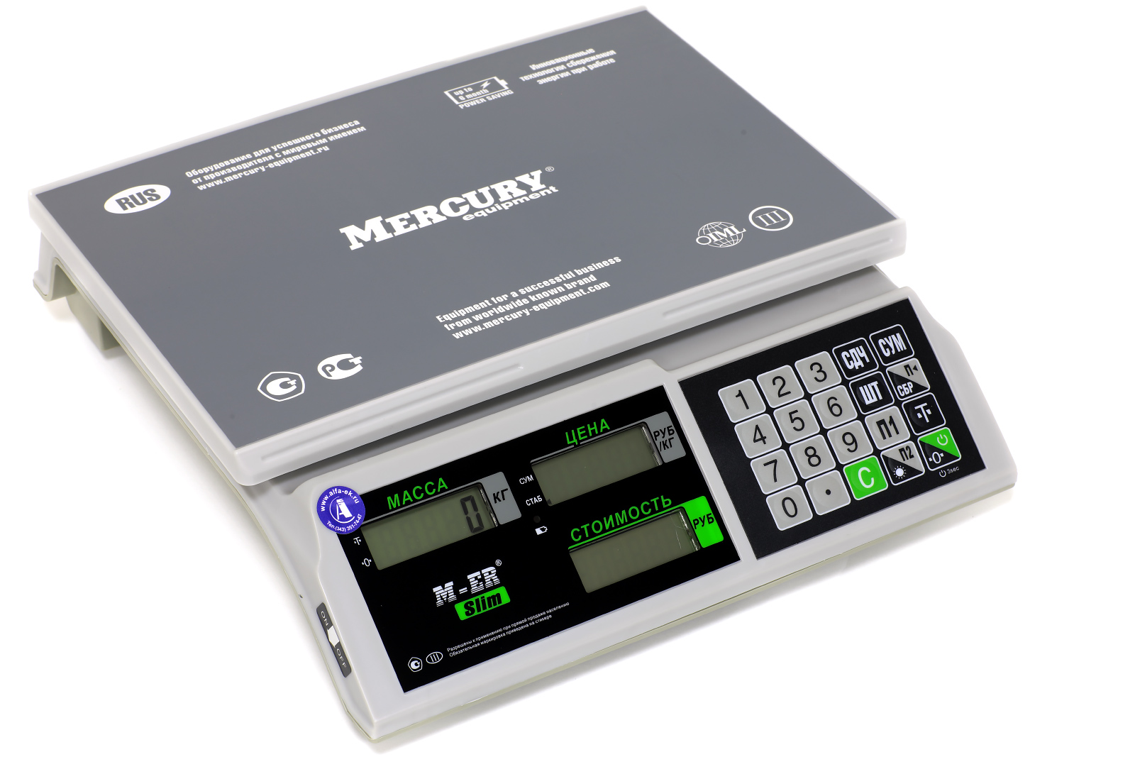 Весы торговые M-ER 326 AC-32.5 "Slim", LCD