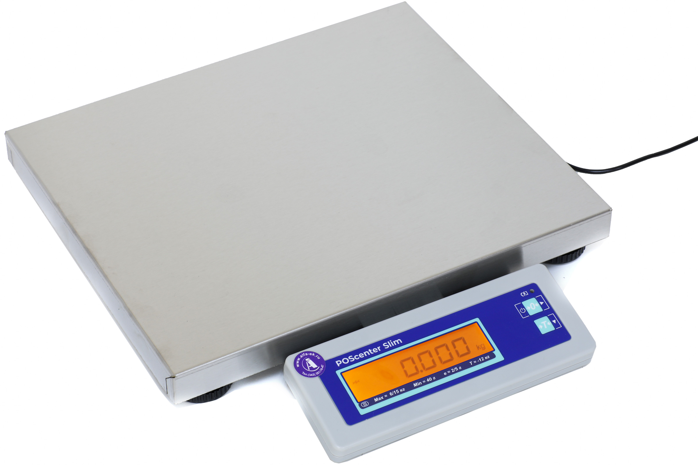 Весы торговые Poscenter Slim 300 15-2.5 ДП1 Ю (ДП1 POS USB)