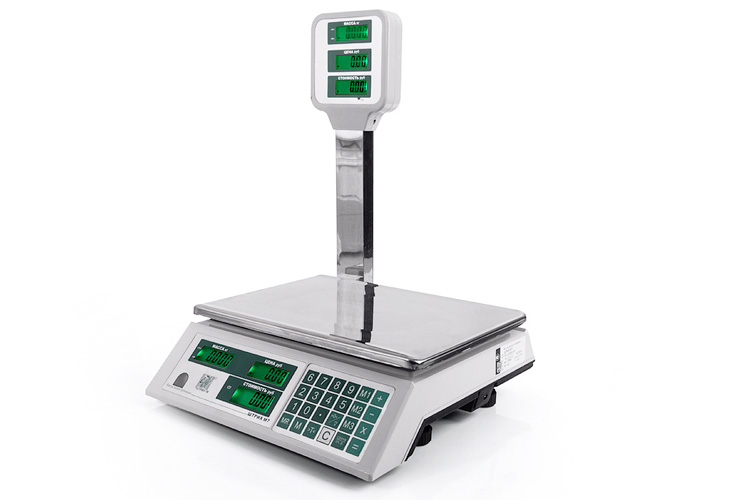Основное фото: Весы торговые ШТРИХ М7Т 15-2.5 Д1А со стойкой