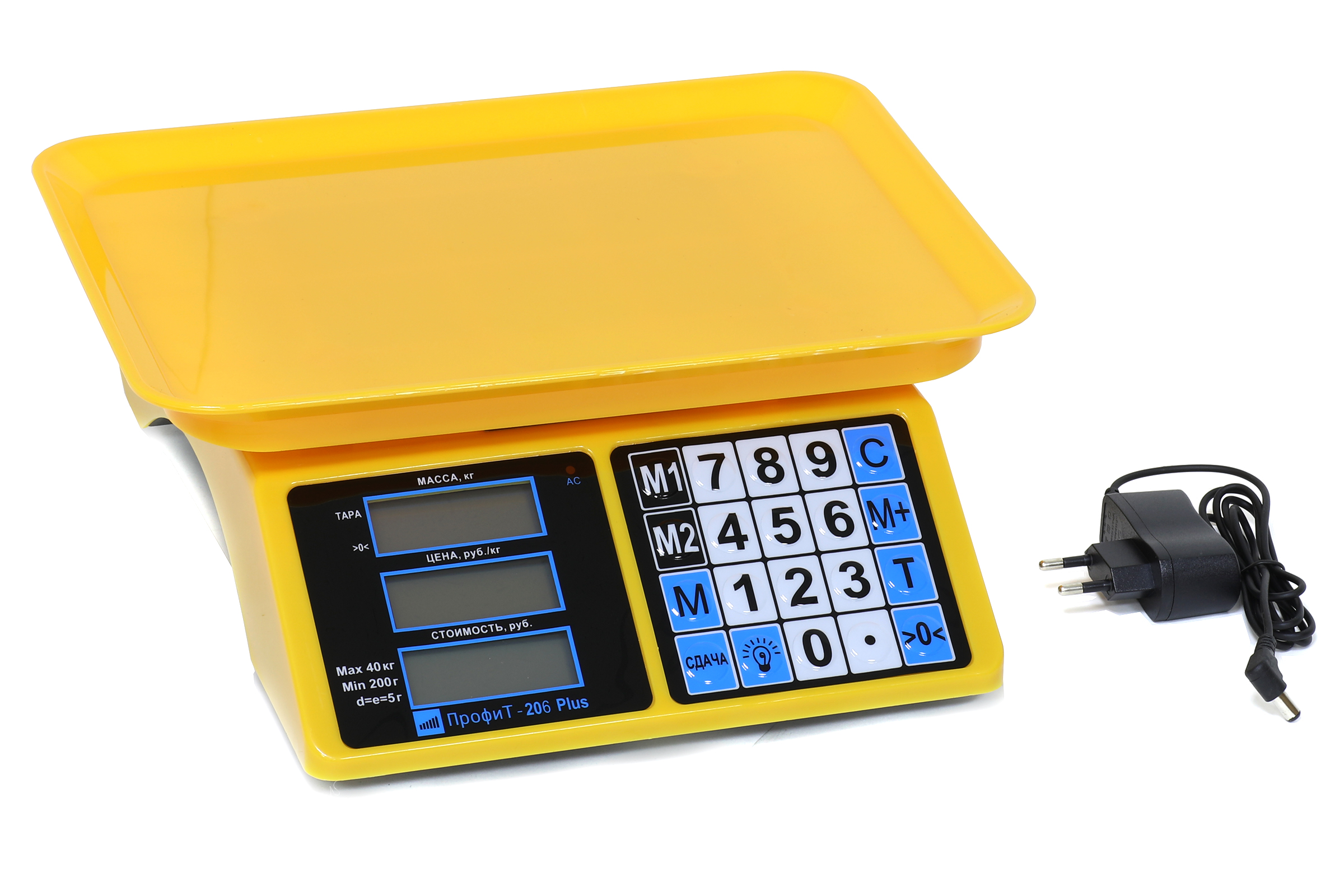 Доп. изображение №3  Весы электронные ПРОФИТ 206+ (40кг/5г) LCD. Без поверки