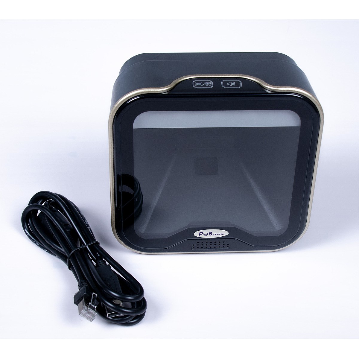 Сканер штрих-кода POScenter SQ-100C, настольный, черный, USB, кабель 1.5 м - 
