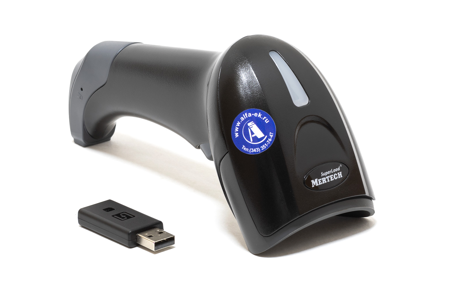 Сканер штрих кодов Mertech CL-2310 P2D Dongle USB, беспроводной, черный