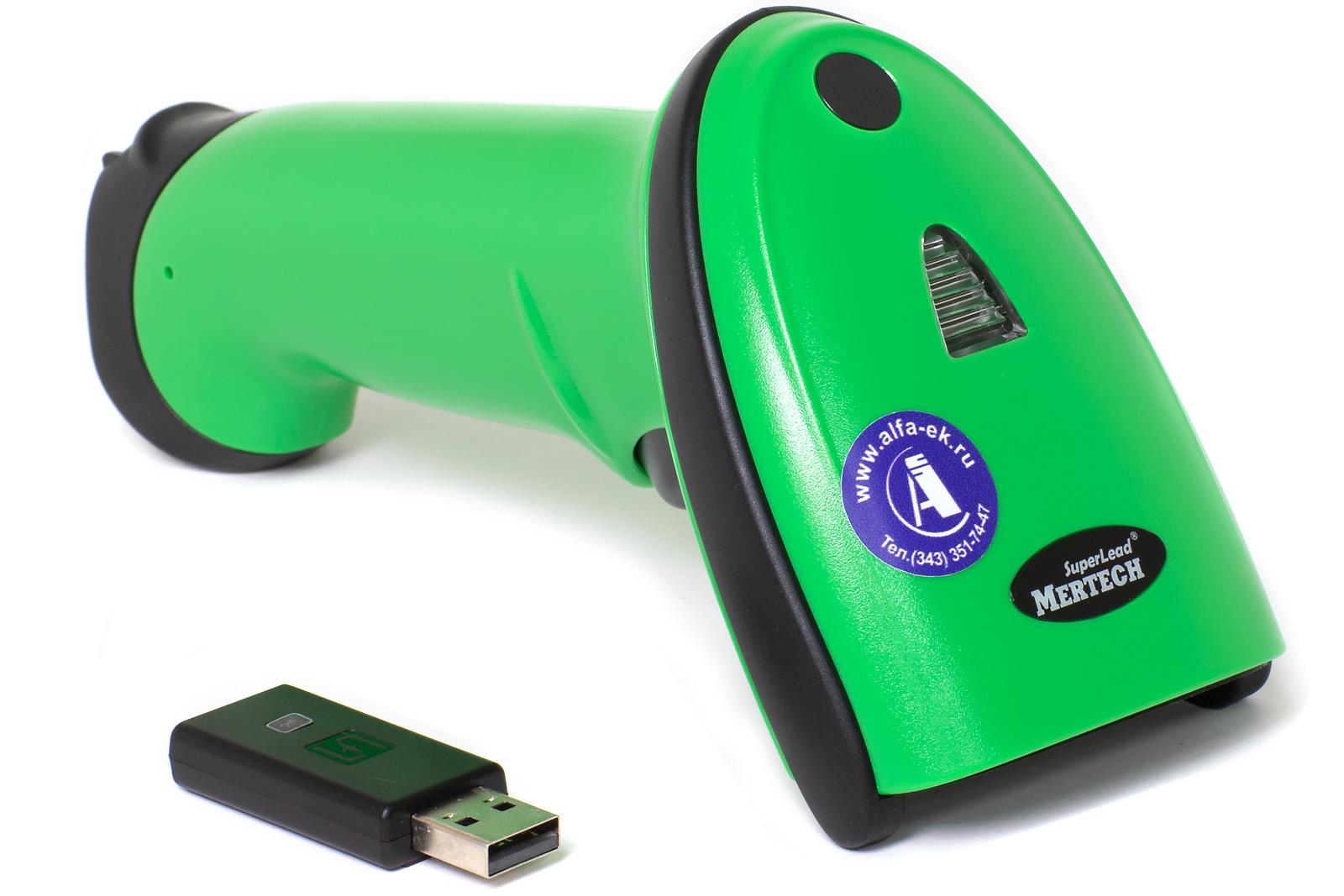 Сканер штрих кодов Mertech CL-2200 BLE Dongle P2D green